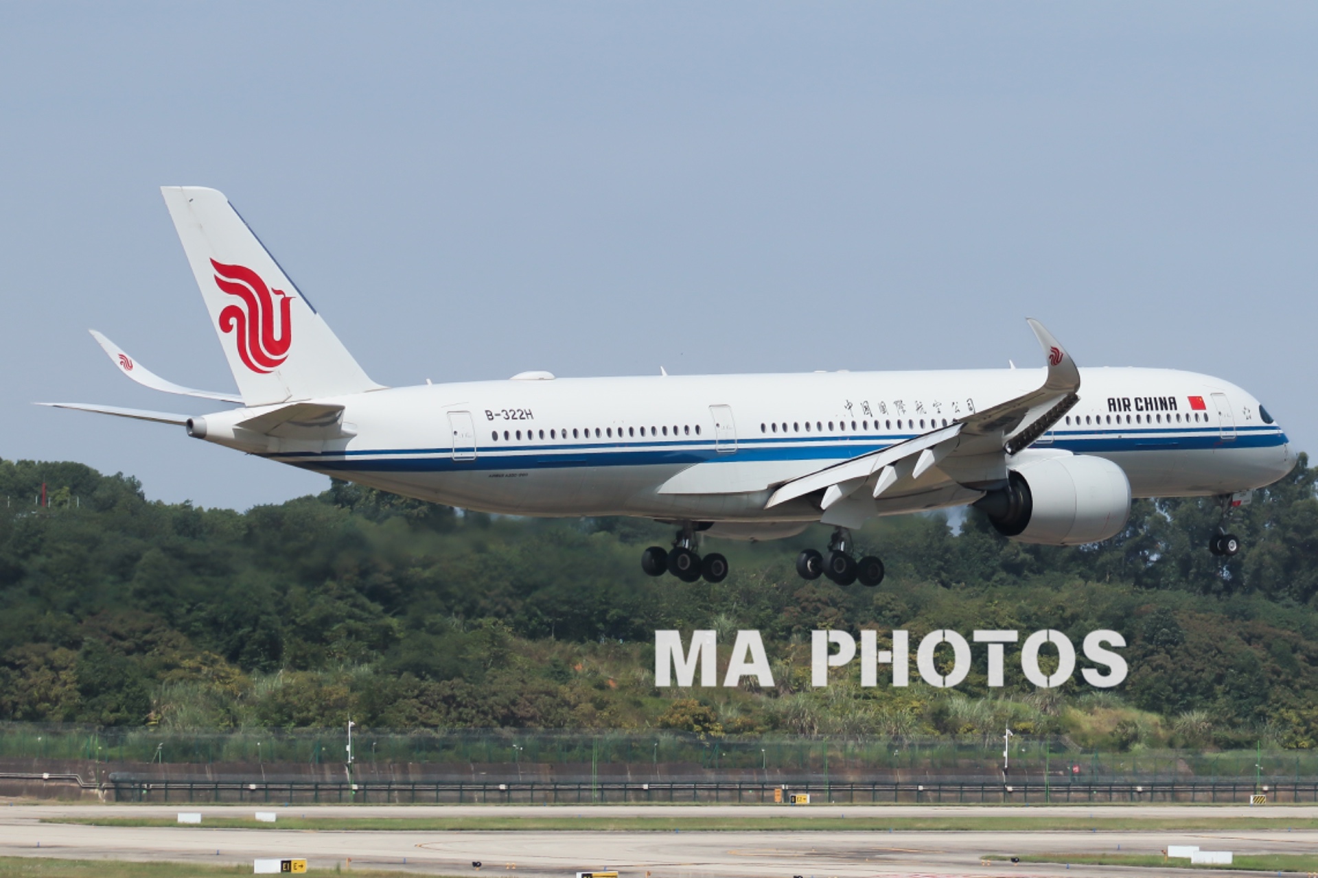 A350-900航空摄影作品,拍摄于成都双流国际机场,b-322h,由牛牛摄影